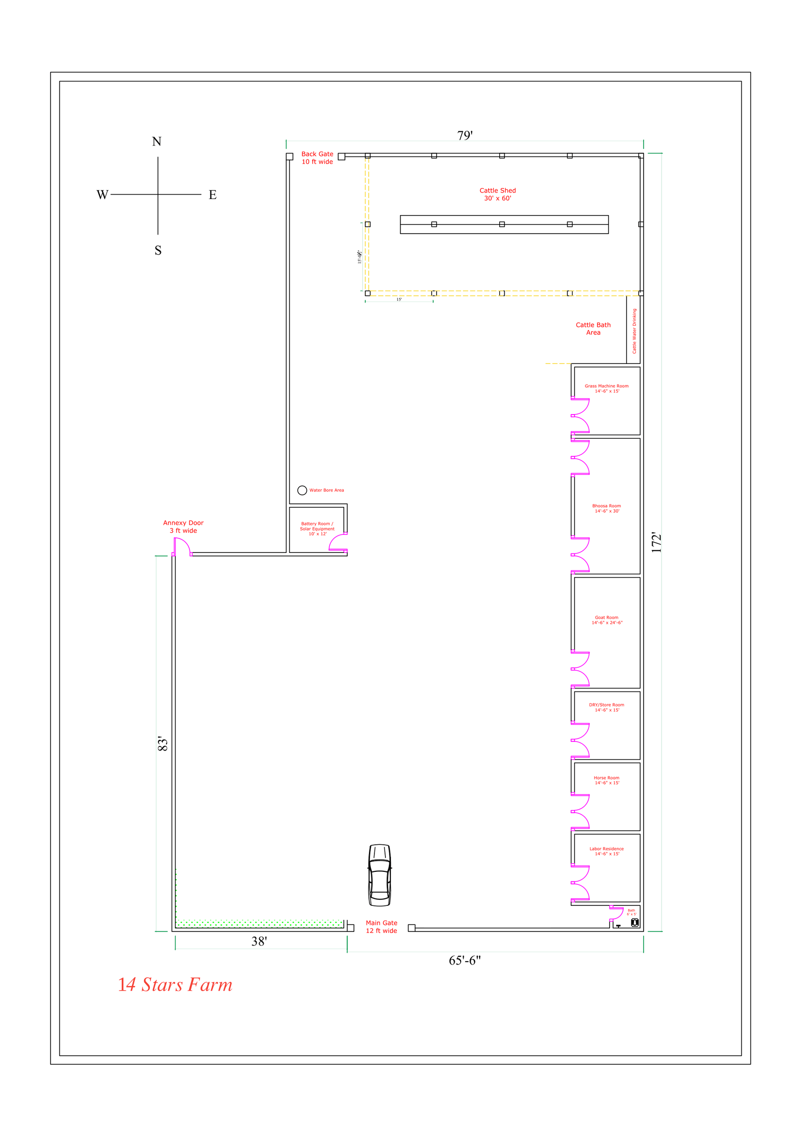 14 Stars Farm Location Map — Bhakkar, Pakistan